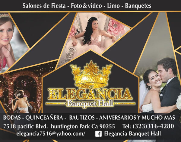 Lugar de Eventos Listing Category Elegancia Banquet Hall